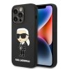 Karl Lagerfeld KLHMP14XSNIKBCK iPhone 14 Pro Max 6,7 hardcase czarny/black Silicone Ikonik Magsafe